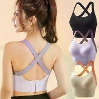 ราคา สปอร์ตบรา แบบชิ้นเดียว ปรับได้ ดีไซน์ไขว้หลัง สำหรับผู้หญิง แรงกระแทกสูง กันกระแทก เหมาะสำหรับฟิตเนส วิ่ง โยคะ เสื้อกั๊ก (1731458137019614241)