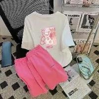 ราคา ชุดกีฬาขาสั้นฤดูร้อน สำหรับผู้หญิง แฟชั่น ทรงหลวม สไตล์เกลือ อินเทรนด์ แขนสั้น ชุดลำลอง 2 ชิ้น 2023 (1731453104487629935)