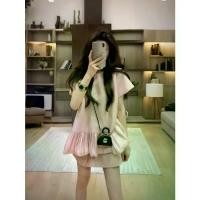 ราคา ชุดเสื้อและกระโปรงทรงเอ แฟชั่นเกาหลีใหม่ เรียบหรู กระชับสัดส่วน คอกลม แขนสั้น ทรงสลิมฟิต อเนกประสงค์ ฤดูใบไม้ผลิ 2566 (1731288793492916022)