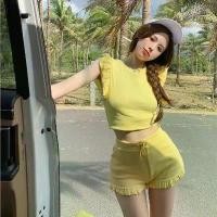 ราคา เสื้อยืดประดับชั้นพร้อมกางเกงขาสั้นลูกไม้สำหรับเด็กผู้หญิง ชุดฤดูร้อน ทรงสลิมฟิต เสื้อกล้าม ชุดสองชิ้น สไตล์มีสไตล์ สำหรับผู้หญิง (1731328255192500166)