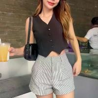 ราคา กางเกงยีนส์ขาสั้น เอวสูง ดีไซน์สวย (1731418983932724392)