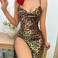 ราคา ชุดนอนแบ่งเสือดาว, ชุดสตรีเซ็กซี่, ชุดนอนชุด, ชุดชั้นใน, ชุดนอนผ้าซาตินฤดูร้อน, ชุดนอนสายเดี่ยว, ชุดบ้านหลวม, ชุดเลานจ์ (1731669315696757450)