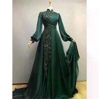 ราคา ชุดราตรีมุสลิม ฮุย สไตล์คอปก แขนยาวเต็มตัว ประดับด้วยลูกปัด เรียบหรู สง่างาม สลิมมิ่ง ดีไซน์อิสลาม (1732250610253335410)