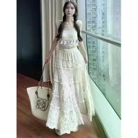 ราคา เสื้อผ้าผู้หญิงพลัสไซส์ ทรงเอ บาน เอวยางยืด คลุมด้วยผ้าถัก โครเชต์ กลวงออก กระโปรงยาวปานกลาง ชุดฤดูใบไม้ผลิ ฤดูร้อน 2023 มาใหม่ กระชับสัดส่วน สำหรับผู้หญิง (1731280845152617507)