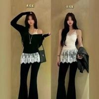 ราคา เสื้อชั้นในลูกไม้ สีขาว คอวี สวย สำหรับผู้หญิง ชายเสื้อด้านใน น่าระทึกใจ ผ้าม่านเย็บ ตาข่าย แขนกุด (1732322451293375464)