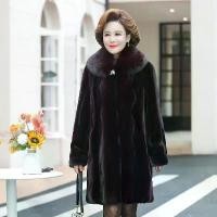 ราคา เสื้อโค้ทขนหนังเหมือนมิงค์, เสื้อผ้าผู้หญิงวัยกลางคนและผู้สูงอายุในฤดูหนาว, ความร้อนหนา, เสื้อผ้าพ่อแม่ใหม่, เสื้อโค้ทขนาดบวก, ความยาวปานกลาง (1731613938271226498)