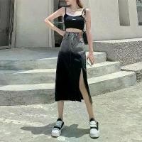 ราคา กระโปรงยีนส์สีไล่โทนสี เอวสูง ผ่าข้าง ผู้หญิง กระโปรงทรงเอ ทรงสลิมฟิต ความยาวปานกลาง ผ้าซุปเปอร์สบาย มาใหม่สำหรับฤดูร้อน 2025 (1731286666624271434)