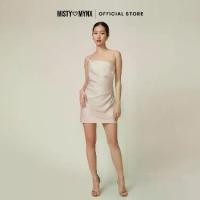 ราคา Misty Mynx - Asymmetric Draped Mini Dress - GMS2518090 (1731908342606433071)