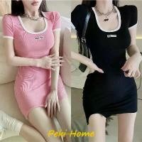 ราคา เดรสแขนสั้นทรงสลิมฟิต แฟชั่นสไตล์เกาหลี ผ้าฝ้ายลำลอง เหมาะสำหรับเล่นกีฬา [Achuang] ราคาส่ง ปกติ ราคาป้าย โปรโมชั่น เดรสวันที่ เสื้อผ้า Dress ผู้หญิง Lady Clothing Women (1731002026825255471)