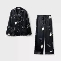 ราคา ชุดนอนผ้าไหมสำหรับสุภาพสตรี, ชุดสองชิ้น, ชุดนอนผ้าไหมหนัก, กางเกงขายาวแขนยาว, เสื้อผ้าที่บ้าน, ทำจากผ้าไหมหม่อนพิมพ์ลาย, เหมาะสำหรับฤดูใบไม้ผลิและฤดูใบไม้ร่วง (1732267552606685681)