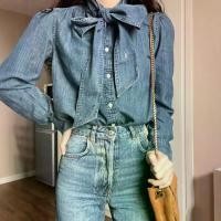 ราคา RL เสื้อยีนส์ ราล์บ โบว์ รุ่นสูง ปักโลโก้ม้า สีสันสดใส เสื้อยีนส์ผู้หญิง ลำลอง และอเนกประสงค์ ในสต็อก (1731078274957281629)