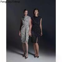 ราคา MAVE เดรส Pavo dress สี Black,Off white (1731255090119476410)