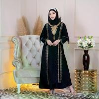 ราคา อาบาย่า ชุดเดรสผู้หญิง อิสลาม แต่งด้วยเพรชรีดพร้อมลายปักลูกไม้แน่นๆลงตัว ตัวชุดจะเป็นผ้าชีฟองตัดเย็บสองชั้นใส่สบายมีซับในอย่างดี ชุดออกงานอิสลาม IL57 รอนี มุสลิม (1729593761614760406)