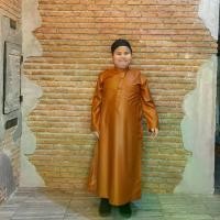 ราคา ชุดโต๊ปเด็กผู้ชายแขนยาวหรือชุดอิสลามเด็กชาย เครื่องแต่งกายมุสลิมชาย เนื้อผ้าสปันผ้าดีใส่สบาย BA15 รุสมีนี (1731203741066233769)