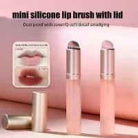ราคา แปรงทาปากซิลิโคนขนาดเล็ก พร้อมฝาปิดและหัวกลม แปรงแต่งหน้า แปรงทาลิปสติก แปรงคอนซีลเลอร์ขนาดเล็ก เครื่องมือแต่งหน้าพกพาสะดวก (1731041404151434205)