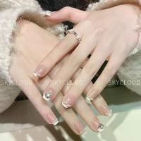 ราคา ครีมมุกสีขาว ชุดฝรั่งเศส เล็บนางฟ้าสั้น ทำเล็บเจ้าสาว แผ่นแปะเล็บใหม่ ผลิตภัณฑ์สำเร็จรูป 2024 (1729898208532728632)