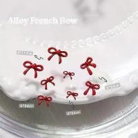 ราคา โบว์เพ้นท์เล็บ, โบว์, อุปกรณ์ทำเล็บน่ารักสีแดง, ส่วนการออกแบบ, เนคไทโบว์ DIY, 1 ชิ้น / ถุง (1731041404962442205)