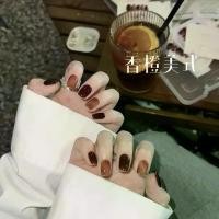 ราคา เล็บมือแฮนด์เมดอเมริกัน, กลิ่นส้มหอม, รายการหรูหราอินเตอร์, สวมใส่เล็บ, ขายดีที่สุดในฤดูใบไม้ร่วง, สติ๊กเกอร์ติดเล็บคาราเมลและสีแดงน้ำตาล, 10 ชิ้น (1729916142194821944)