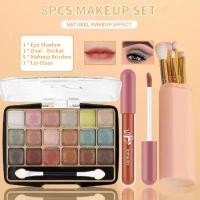 ราคา ชุดแปรงแต่งหน้า 8 ชิ้น อายแชโดว์ ถังวงรี แปรงแต่งหน้า ลิปกลอส (1729840668426341067)