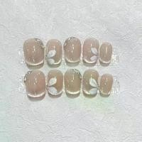 ราคา สวมเล็บ, ทำด้วยมือ, การออกแบบตาแมวน่ารักและเซ็กซี่, สไตล์ฝรั่งเศสตาแมว, ดอกไม้ทาสีด้วยมือ, สวมเล็บ, ทำเล็บสั้นเรียบง่าย, รายการหรูหราขั้นสูง (1730504677894687544)