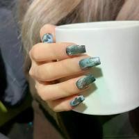 ราคา แมวดำ ผีเสื้อไล่โทนสีกลวง ตาแมวดำ เข้ม หวาน เย็น ทำด้วยมือ สวมใส่เล็บ รายการระดับไฮเอนด์ Lux สติ๊กเกอร์ติดเล็บ เล็บปลอม (1729898264852859704)