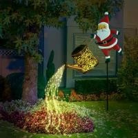 ราคา ไฟสวนพลังงานแสงอาทิตย์, การออกแบบซานตาคลอส, ไฟ LED กระทิงเหล็กขัดเง้าสีบรอนซ์, กระป๋องรดน้ำกลางแจ้งพร้อมไฟและไฟหยดน้ำที่เป็นกระแสน้ำตก, สำหรับตกแต่งสนามหญ้าและลานในวันคริสต์มาส (1731306108304788442)