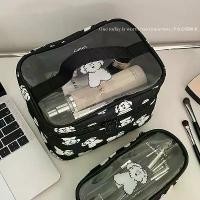 ราคา กระเป๋าเครื่องสำอาง ความจุมาก ดีไซน์น่ารัก แบบพกพา โปร่งใส กันน้ำ เหมาะสำหรับการเดินทาง กระเป๋าใส่เครื่องสำอางดูแลผิว (1730147273732557278)