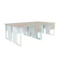 ราคา INDEX LIVING MALL โต๊ะทำงาน 4 ที่นั่ง D รุ่นเวคตร้า 240 ซม. - สีขาว / สีเมเปิ้ล (1729583564066490424)