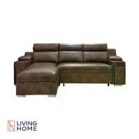 ราคา โซฟา L-Shape 3 ที่นั่ง ดึง-ปรับเอนนอน รุ่น BRIGHTON หุ้มหนังPU สีน้ำตาล | Livinghome Furniture Mall (1729588805668014092)