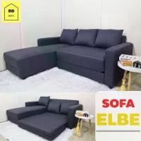 ราคา โซฟา sofa sofa bed โซฟาเบด แอล ปรับนอน รุ่น ELBE (1730027369886222722)