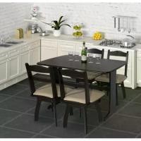 ราคา DELICATO ชุดโต๊ะอาหาร 4 ที่นั่ง AILEEN DE-4 120X75X75ซม. (1729708636942863218)