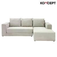 ราคา Koncept Furniture โซฟาเข้ามุมขวา รุ่น Raphat สีครีม (240x163x85 ซม.) (1730308143289305338)