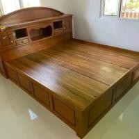 ราคา เตียงนอนไม้สักทองเตียงสุโขทัย (1730375991272769773)
