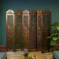 ราคา THAILUCKY ฉากกั้นห้อง ไม้สัก แกะลายสองด้าน solid wood screen ฉากกั้นห้องฉากเสริมฮวงจุ้ย ฉากพับกั้นห้อง สไตล์โบราณ ขนาดกว้าง210cmสูง175cm จัดส่งฟรี (1729695067791002223)