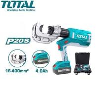 ราคา TOTAL คีมย้ำหางปลาไฮดรอลิคส์ แบตเตอรี่ ไร้สาย 20 V (แบต 2 ก้อน + แท่นชาร์จ) รุ่น TCTLI2002 (Hydraulic Crimping Tool) (1729820357808326859)