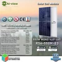 ราคา Hi-view Solar panel แผงโซล่าเซลล์ : RS6-550M-E3 Mono-Facial Module 550W (1729691094673689443)