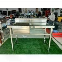 ราคา ซิ้งค์ล้างจานสแตนเลส อ่างล้างจานสแตนเลส 1 หลุมซ้าย พร้อมที่คว่ำจาน แข็งแรง ทนทาน ขนาด 120*60*80 (1730321942224734676)