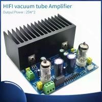ราคา แอมป์หลอดสูญญากาศ HIFI, เกรดไข้, โมดูล DIY, 6J1 + LM1875 คณะกรรมการแอมปลาลายหอยทาก, เอาต์พุต 25W, AC 18V สีขาว เครื่องขยายเสียง (1731348891269368208)