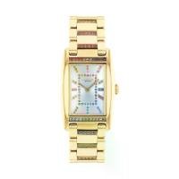 ราคา Coach Ladies' CO14504347 Coach Reese Multi-Color Crystal Gold-Tone IP Watch 24 mm. (1731001173379222291)