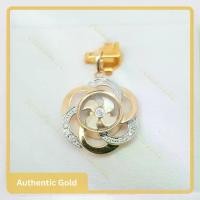 ราคา จี้กังหันดอกไม้ฝังเพชร (ทอง) 18k (ออกใบรับประกัน) (1731207198037412359)