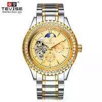 ราคา นาฬิกากลไกอัตโนมัติสุดหรูสำหรับผู้ชาย TEVISE T807F นาฬิกาดำน้ำแฟชั่นสำหรับผู้ชาย กลไกกลิ้งด้วยตนเอง นาฬิกาหน้าปัดเพชร นาฬิกาลายสายรุ้ง นาฬิกาของขวัญผู้ชาย (1730620291045821096)