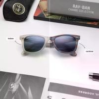 ราคา Ray Ban Wayfarer Change Collection RB2140F 1407R5 Photo Striped Light Blue (1730950228814432675)