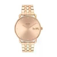 ราคา Coach CO14504296 Elliot Rose Gold Stainless steel Bracelet Analog Women Watch 40 mm. (1731000900947708691)