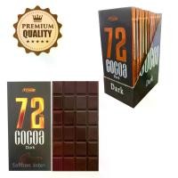 ราคา ราคาส่ง ยกกล่อง 12 ชิ้น ดาร์กช๊อกโกแลตเข้มข้น 72% 85 กรัม×12 แพ็ค นำเข้าจากอิหร่าน Dark Chocolate 72% 85 grams×12 packs Best quality imported (1729622580493256888)