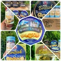 ราคา ส่งฟรี. (ยกลัง 24 ชิ้น) White castle butter cookies คุกกี้ 80 กรัม x24 กล่อง (คุกกี้รสเนยสดแบบกระป๋อง) (1731260846043793266)