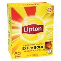 ราคา ﺴ Lipton Rich & Smooth Taste Extra Bold 80 Tea Bags สวัสดิการสด (1730011738518424515)