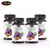 ราคา [พิเศษ 4 กระปุก] AWL Grape Seed Oil + Avocado oil & Acerola Cherry 60 แคปซูล (1731155165940386708)