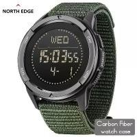 ราคา นาฬิกาคาร์บอนไฟเบอร์ดิจิตอลสำหรับผู้ชาย, NORTH EDGE ALPS, นาฬิกาสปอร์ต, กันกระแทก, ทหาร, เบามาก, เข็มทิศกลางแจ้ง, กันน้ำ, นาฬิกาข้อมือ 50M (1731319292491826796)