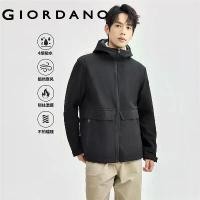 ราคา เสื้อแจ็คเก็ตมีฮู้ดผู้ชาย GIORDANO ซับในผ้าฟลีซขั้วโลก เสื้อแจ็คเก็ตกันลม มีกระเป๋า คาร์โก้ แฟชั่นเรียบง่าย สไตล์ลำลอง 01074703 Man Clothing (1731769805813091154)