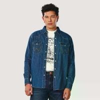 ราคา WRANGLER เสื้อเชิ้ตแขนยาวผู้ชาย คอลเลคชั่น Everyday with Wrangler รุ่น WR S225MSHLN17 สียีนส์กลาง (1731787626066774532)